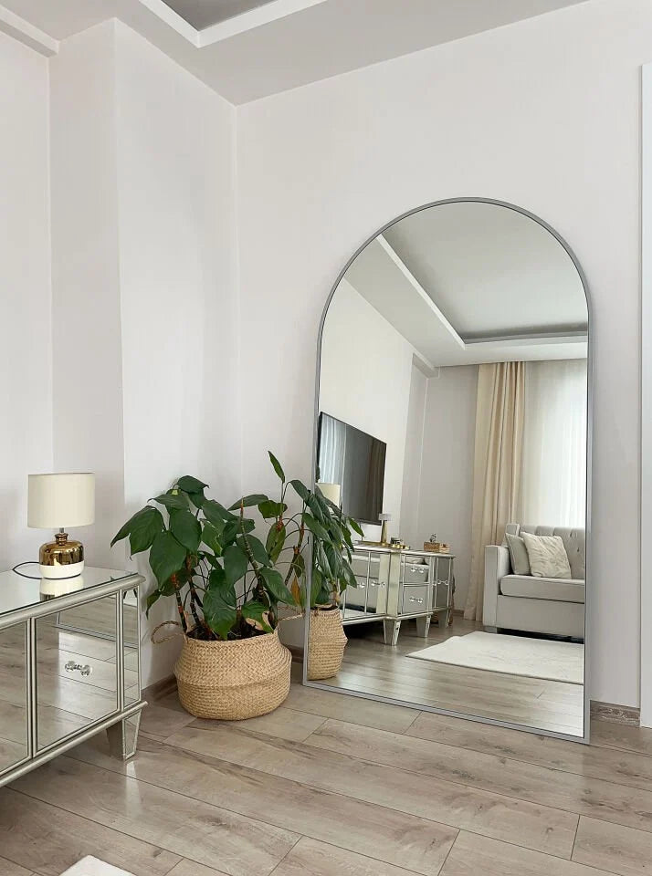 Ovale Spiegel Grijs 180x100 cm
