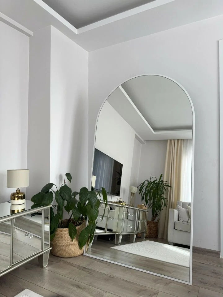 Ovale Spiegel Wit 180x100 cm