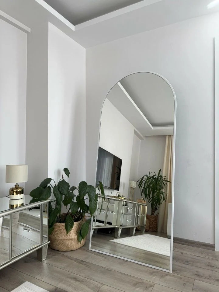 Ovale Spiegel Wit 180x80 cm