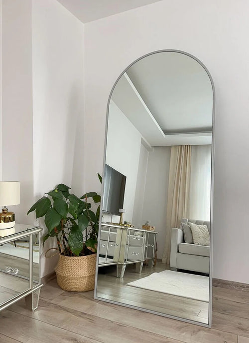 Ovale Spiegel Grijs 180x80 cm